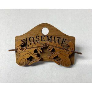 Handcrafted Yosemite Wood Laser Engraved Native Trail Of Tears Earrings